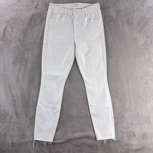 Mother High Waisted Looker Ankle Fray Jeans Womens‎ 27x26 Fairest Of Them All